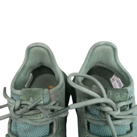 Adidas Shoes Kids 5.5 Athletic Trainer Tubular Shadow Sneakers Running Green Low - Picture 12 of 14